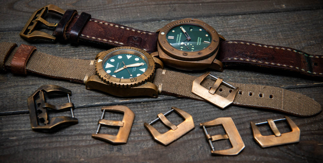 Bronze Panerai buckle  24 mm, 26 mm