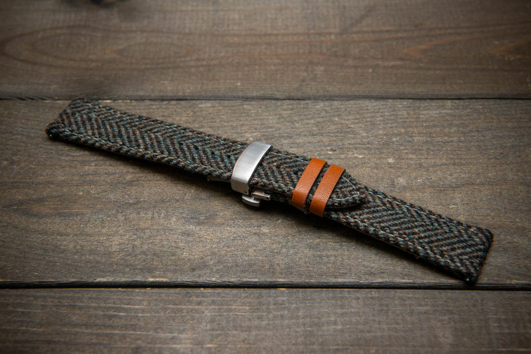 Tweed watch strap, Watch band made of HARRIS TWEED®