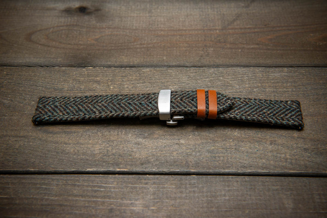 Tweed watch strap, Watch band made of HARRIS TWEED®