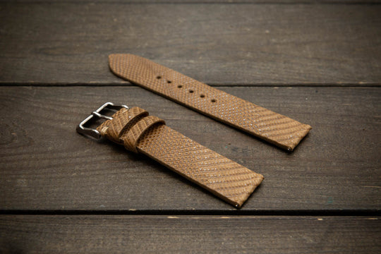 Sandstone Hue – Handmade Lizard Leather Watch Strap
