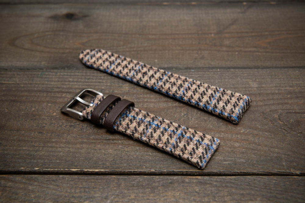 Hebridean Sand Check – HARRIS TWEED® Watch Strap
