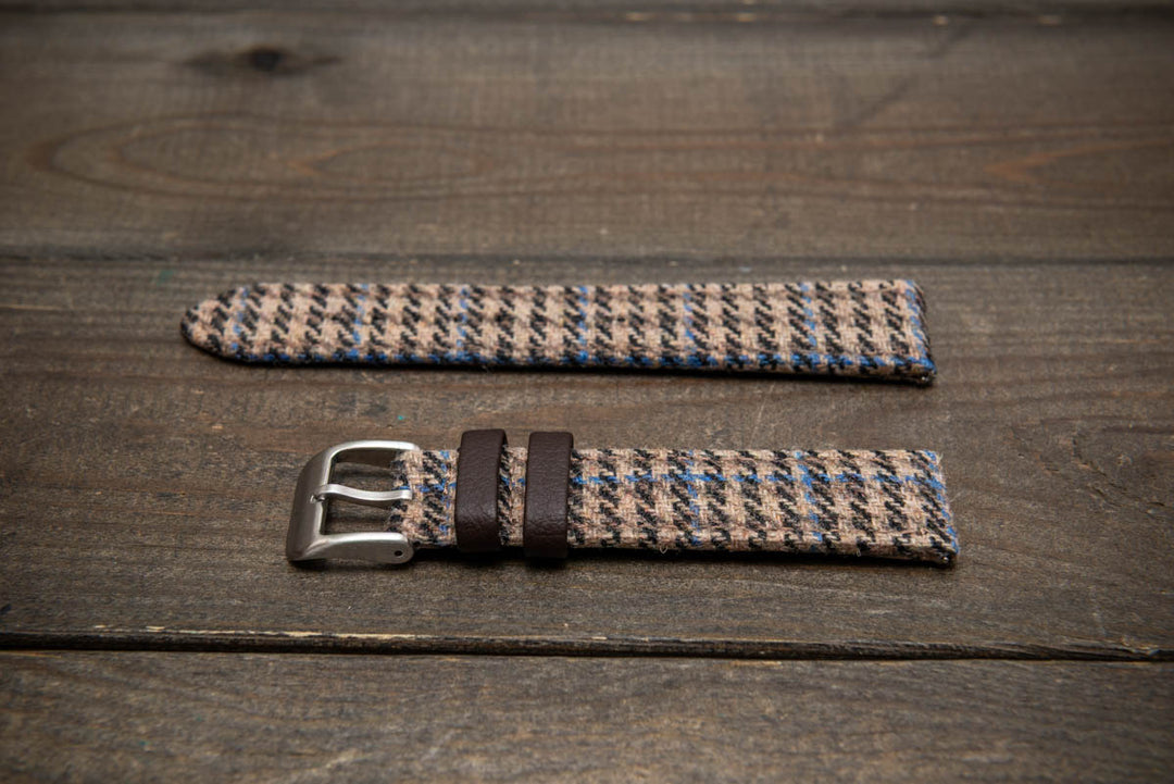 Hebridean Sand Check – HARRIS TWEED® Watch Strap