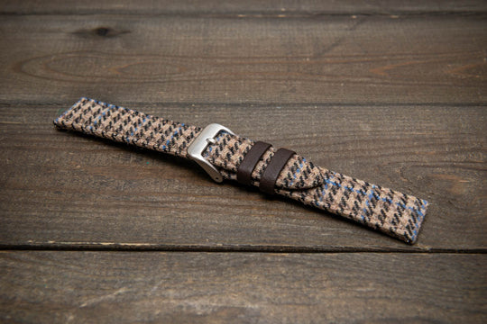 Hebridean Sand Check – HARRIS TWEED® Watch Strap