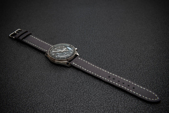 Storm Grey Sailcloth Watch Strap – Handmade by FinWatchStraps®
