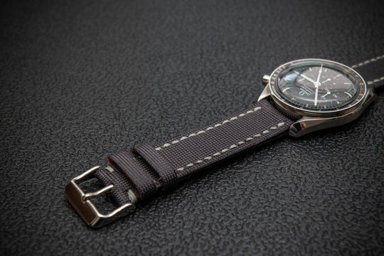 Storm Grey Sailcloth Watch Strap – Handmade by FinWatchStraps®
