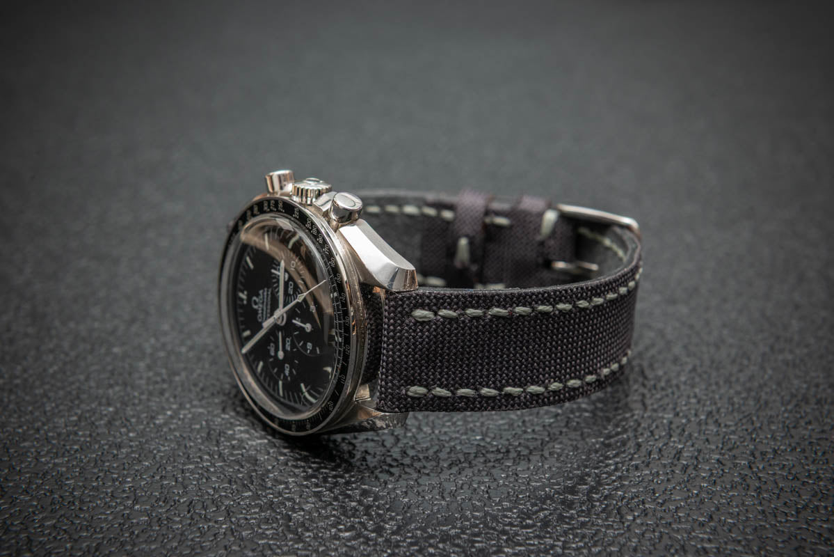 Storm Grey Sailcloth Watch Strap – Handmade by FinWatchStraps®
