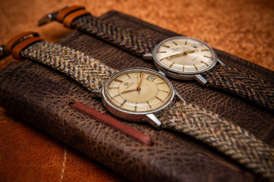 Tweed watch strap, Watch band made of HARRIS TWEED®