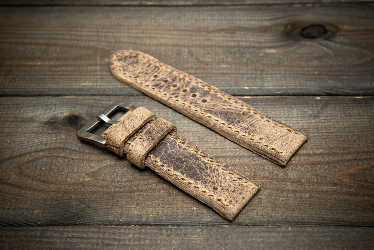 フィンランド製クズ革ストラップ - サハラ砂漠版 - FinWatchStraps