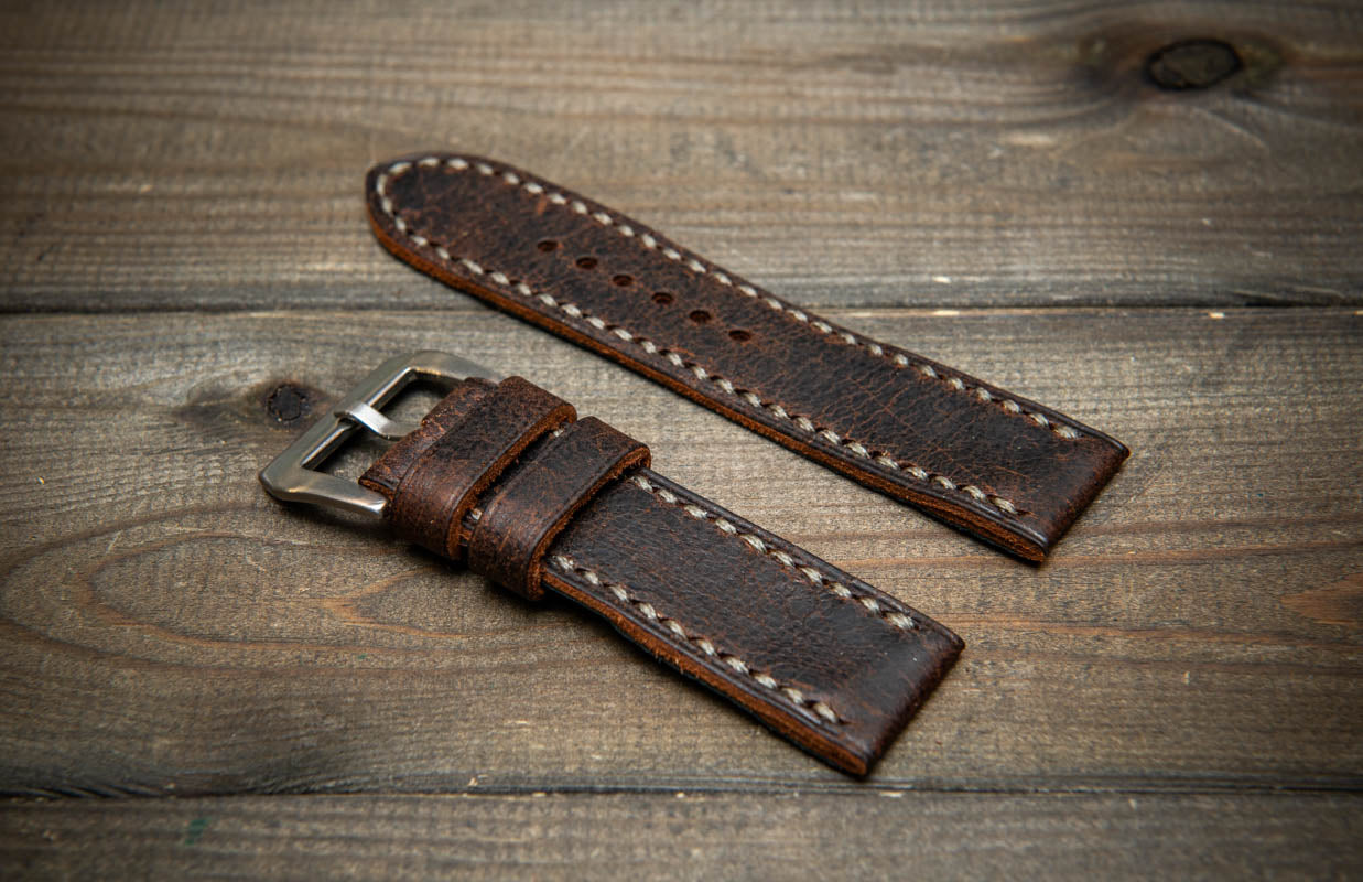 Wild African Kudu Leather Watch Strap – Safari Brown Edition