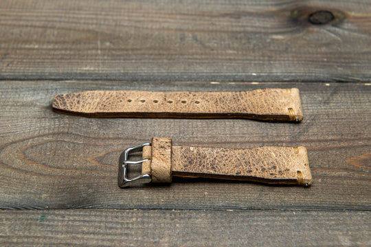 Pilot Sand Finwatchstraps African Kudu Leather Watch Strap – Rugged, Unique &amp; Timeless