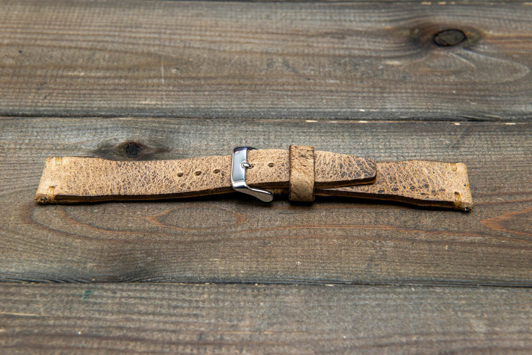 Pilot Sand Finwatchstraps African Kudu Leather Watch Strap – Rugged, Unique &amp; Timeless