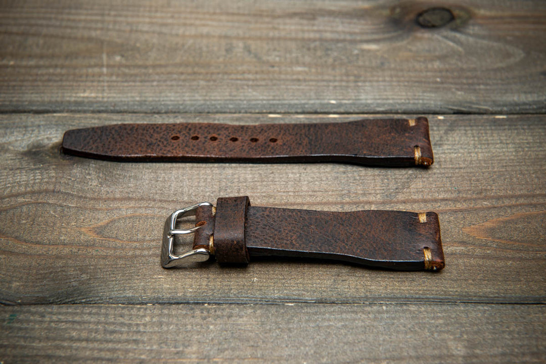 Pilot Brown Finwatchstraps African Kudu Leather Watch Strap – Rugged, Unique &amp; Timeless