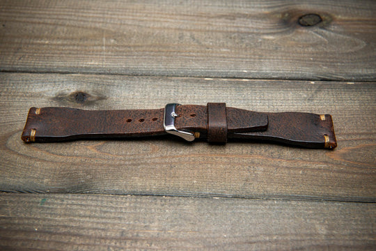 Pilot Brown Finwatchstraps African Kudu Leather Watch Strap – Rugged, Unique &amp; Timeless