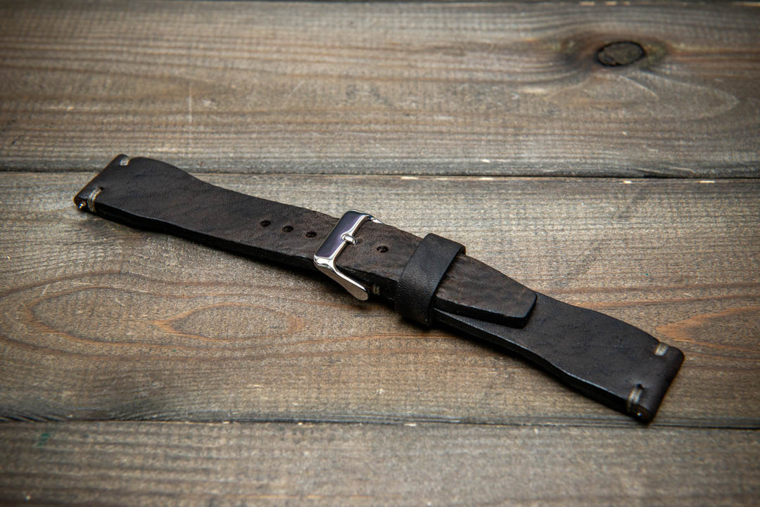 Pilot Midnight Storm Finwatchstraps African Kudu Leather Watch Strap – Rugged, Unique &amp; Timeless