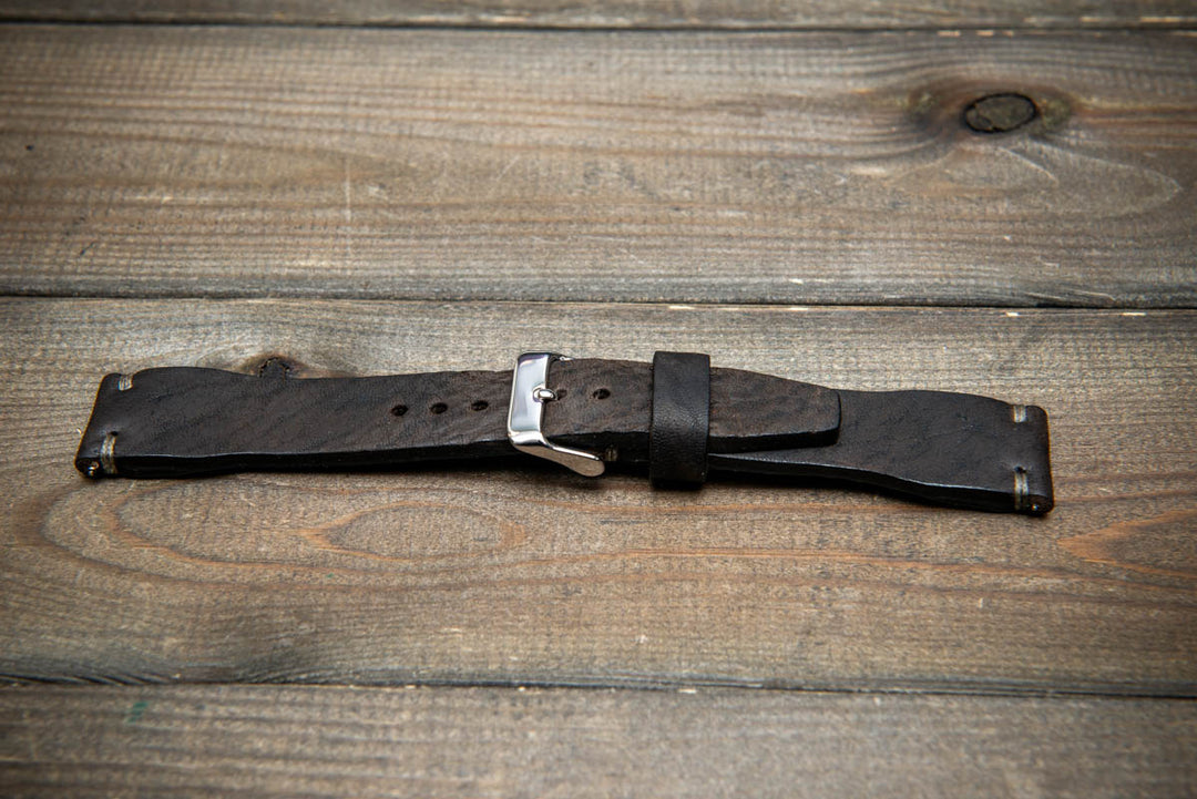 Pilot Midnight Storm Finwatchstraps African Kudu Leather Watch Strap – Rugged, Unique &amp; Timeless