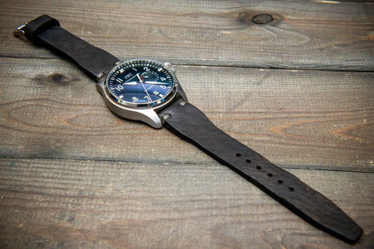 Pilot Midnight Storm Finwatchstraps African Kudu Leather Watch Strap – Rugged, Unique &amp; Timeless