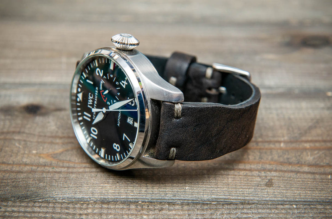 Pilot Midnight Storm Finwatchstraps African Kudu Leather Watch Strap – Rugged, Unique &amp; Timeless