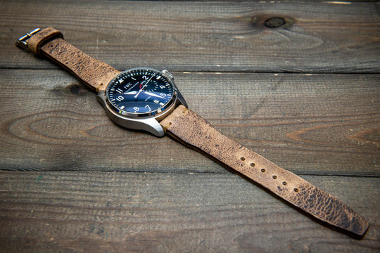 Pilot Desert Dune Finwatchstraps African Kudu Leather Watch Strap – Rugged, Unique & Timeless