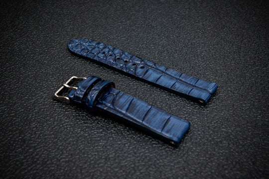 Sapphire Night Alligator Leather Watch Strap – Handmade in Finland, Limited Edition