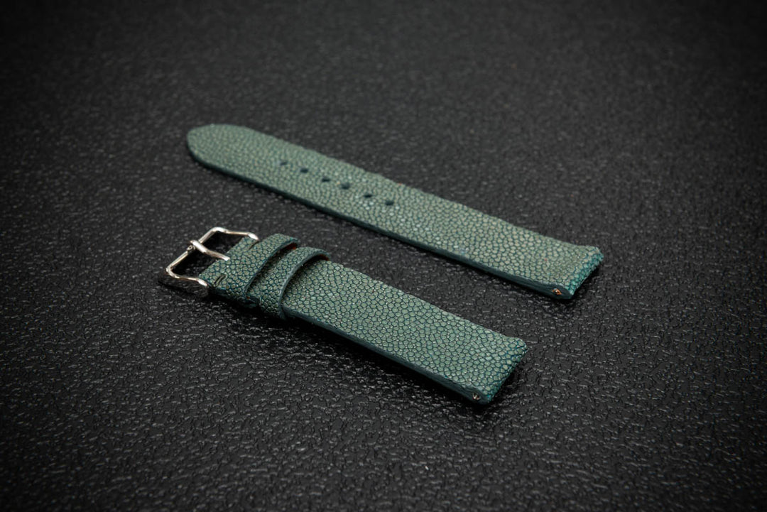 Forest Stingray Leather Watch Strap – Handmade in Finland, Limited Edition