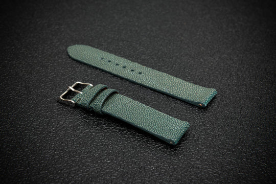 Forest Stingray Leather Watch Strap – Handmade in Finland, Limited Edition
