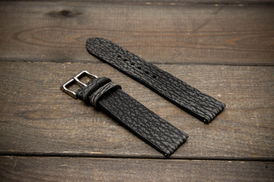 Stormfin Grey – Handmade Shark Leather Watch Strap
