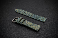 Verdant Patina Alligator Leather Watch Strap – Handmade in Finland, Limited Edition