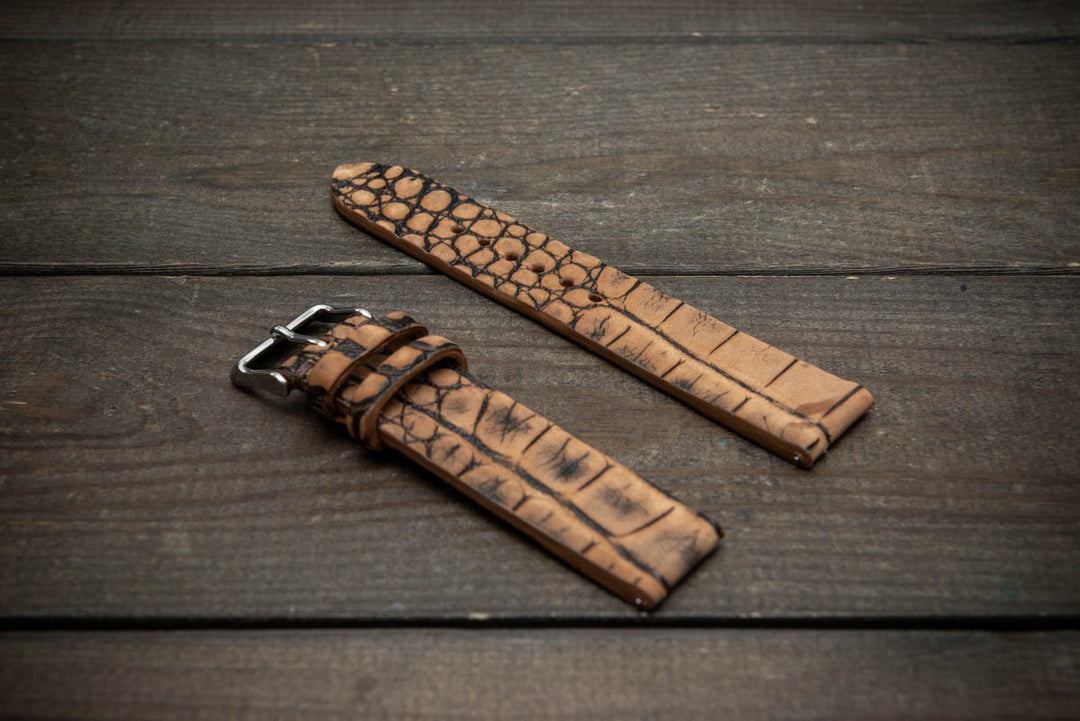 Desert Dune – Handmade Alligator Leather Watch Strap
