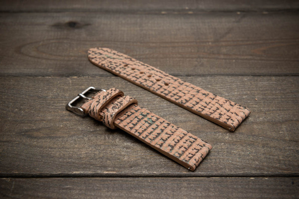 Coral Sand – Handmade Shark Leather Watch Strap
