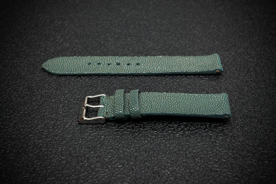 Forest Stingray Leather Watch Strap – Handmade in Finland, Limited Edition