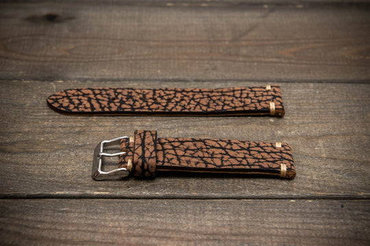 Prairie Brown Bison Leather Watch Strap