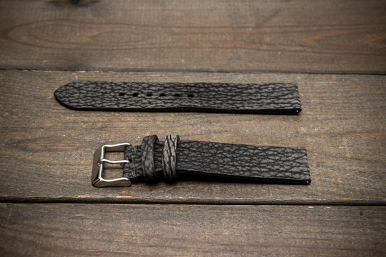 Stormfin Grey – Handmade Shark Leather Watch Strap
