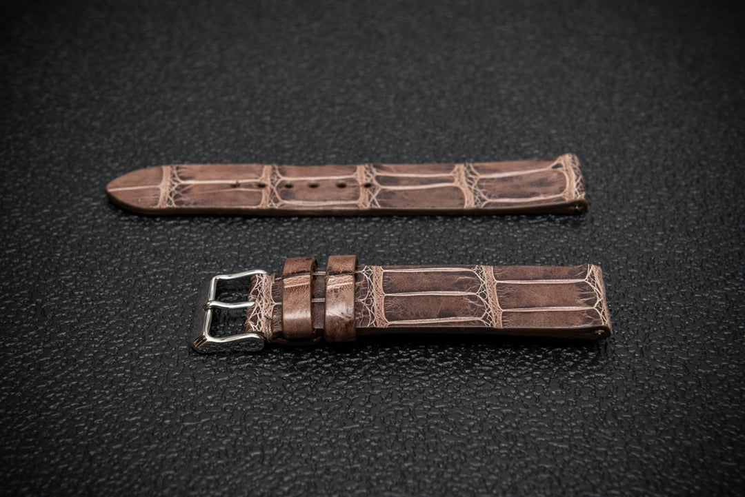 Vintage Chestnut Alligator Watch Strap – Limited Edition
