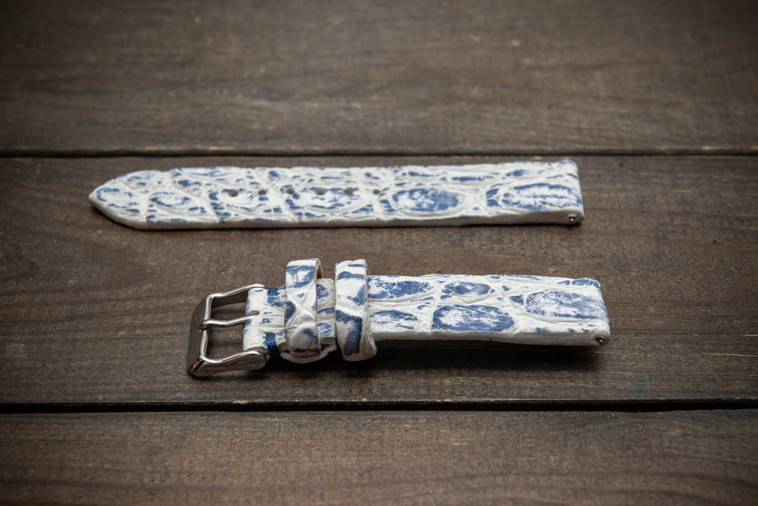 Nordic Wave – Handmade Alligator Leather Watch Strap