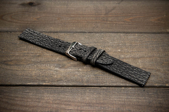 Stormfin Grey – Handmade Shark Leather Watch Strap
