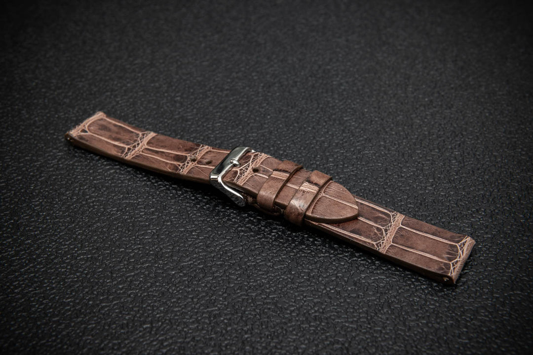 Vintage Chestnut Alligator Watch Strap – Limited Edition
