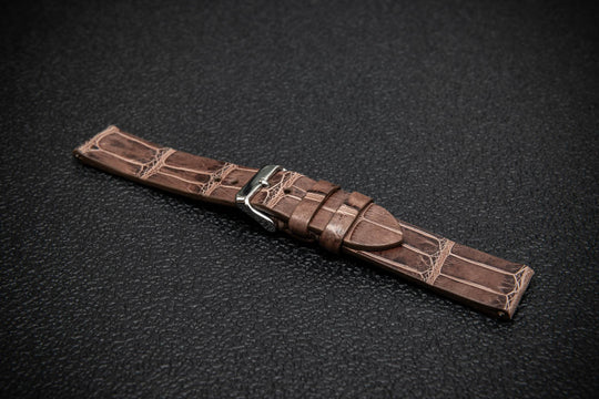 Vintage Chestnut Alligator Watch Strap – Limited Edition
