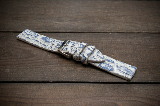 Nordic Wave – Handmade Alligator Leather Watch Strap