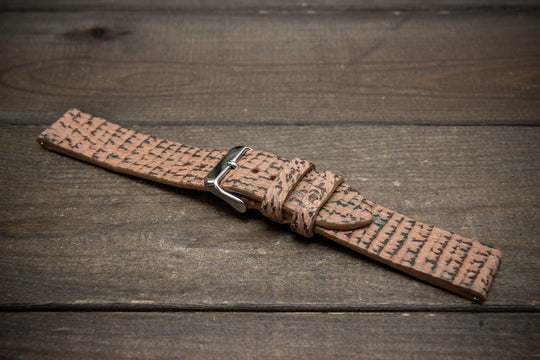 Coral Sand – Handmade Shark Leather Watch Strap
