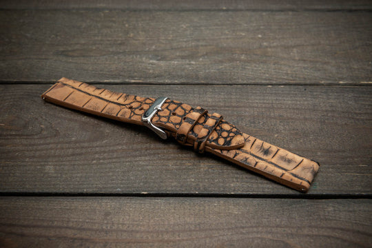 Desert Dune – Handmade Alligator Leather Watch Strap
