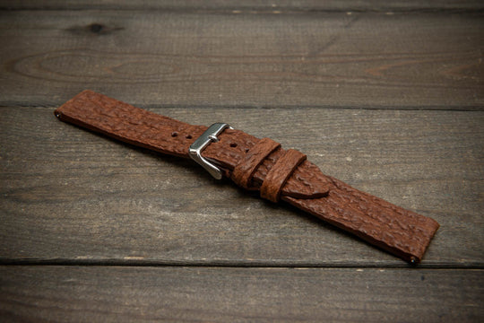 Copper Reef – Handmade Shark Leather Watch Strap
