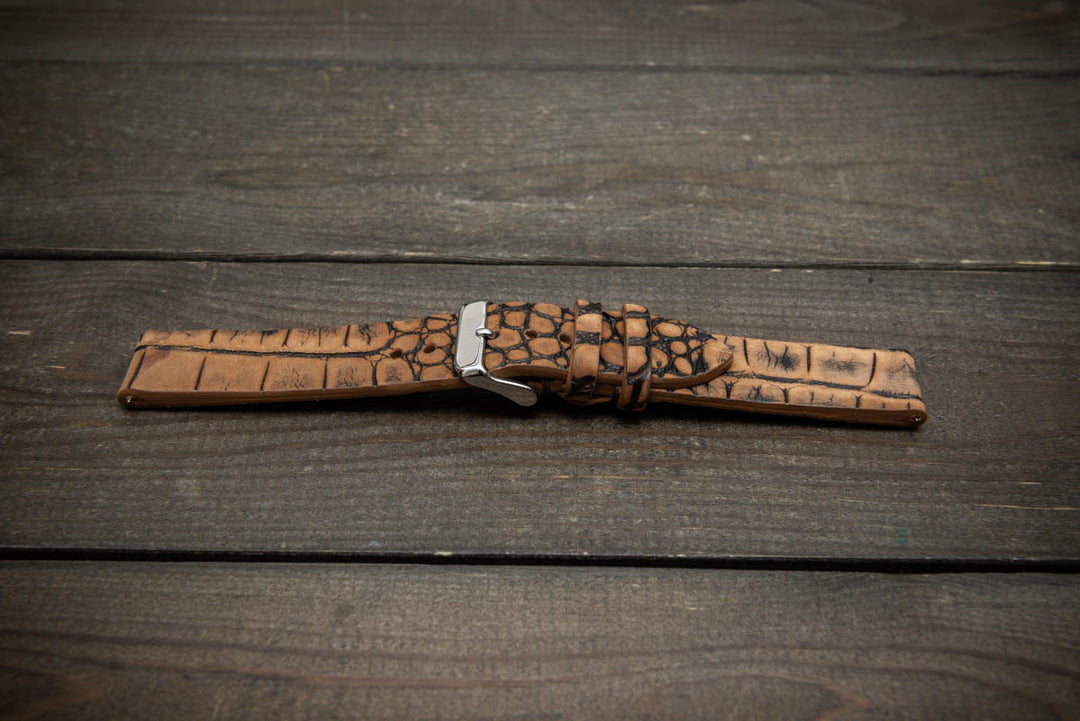 Desert Dune – Handmade Alligator Leather Watch Strap
