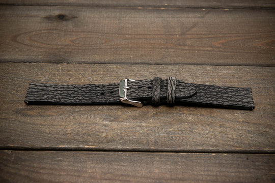 Stormfin Grey – Handmade Shark Leather Watch Strap
