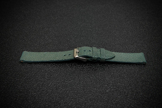 Forest Stingray Leather Watch Strap – Handmade in Finland, Limited Edition