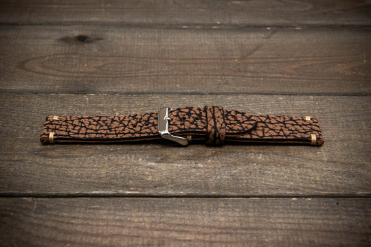 Prairie Brown Bison Leather Watch Strap