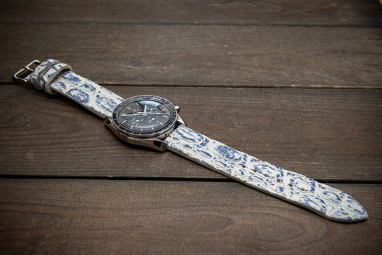 Nordic Wave – Handmade Alligator Leather Watch Strap