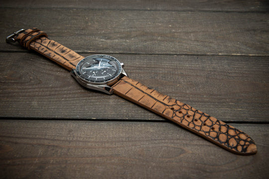 Desert Dune – Handmade Alligator Leather Watch Strap

