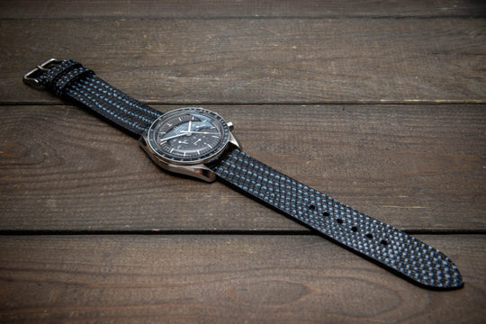 Carbon Glaze – Handmade Lizard Leather Watch Strap