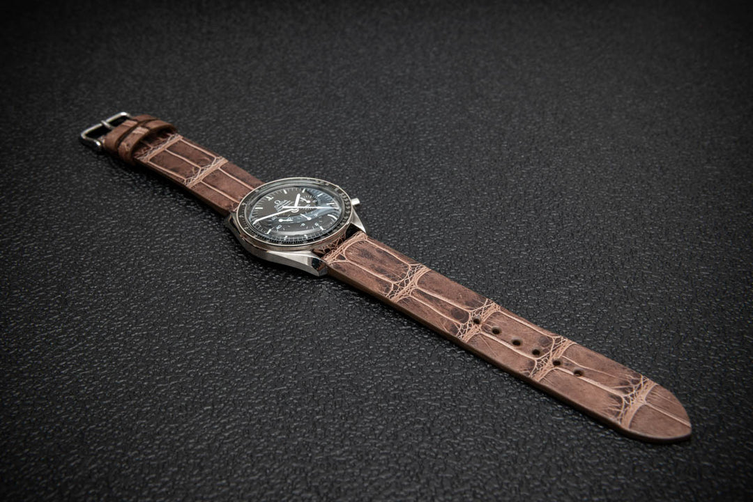 Vintage Chestnut Alligator Watch Strap – Limited Edition
