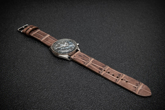 Vintage Chestnut Alligator Watch Strap – Limited Edition
